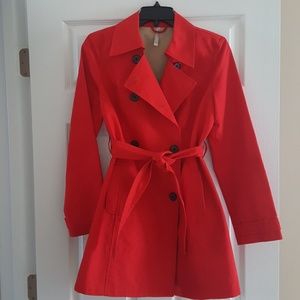 Red light weight Short Trench Jacket/Coat